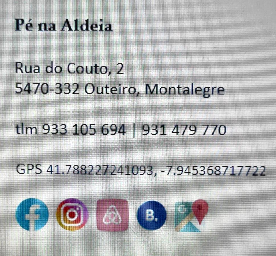 Villa Pe Na Aldeia Outeiro  Exterior foto